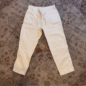 Relaxed boyfriend fit white Pants